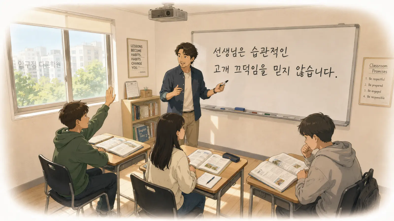 압구정중 영어 내신 대비 소수정예 수업