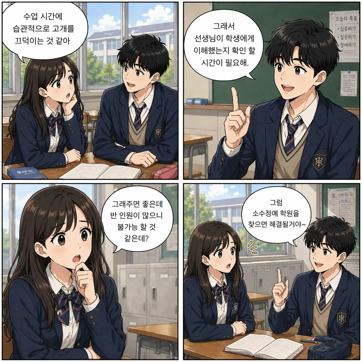 청담중 영어 서답형 대비와 소수정예 학습