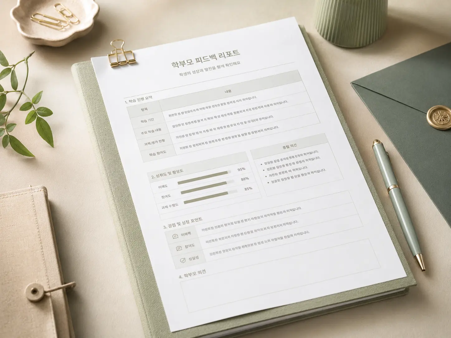 학부모 피드백 실사 이미지