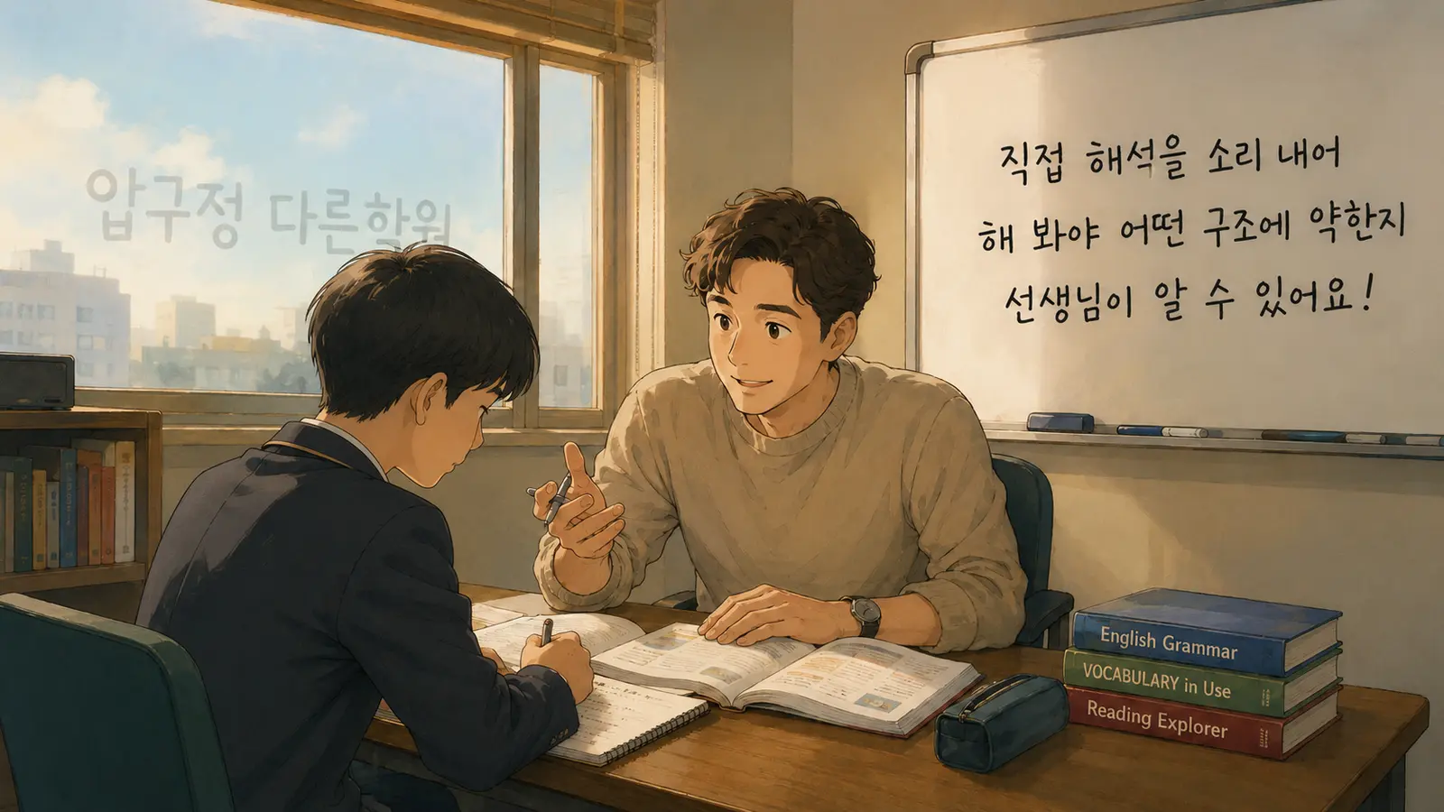 현대고 영어 내신 학생별 피드백 수업