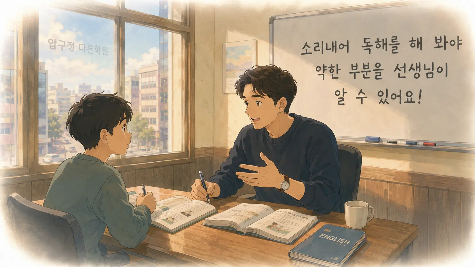 신사중 영어 내신 학생별 피드백 수업